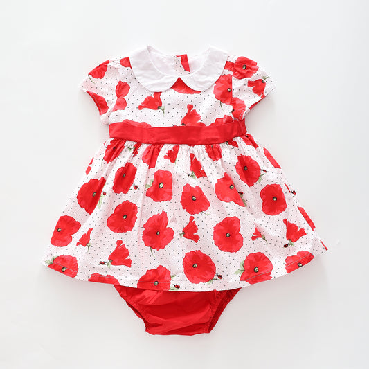 Baby Girls, Pretty Poppy Dress Set Ollies Place