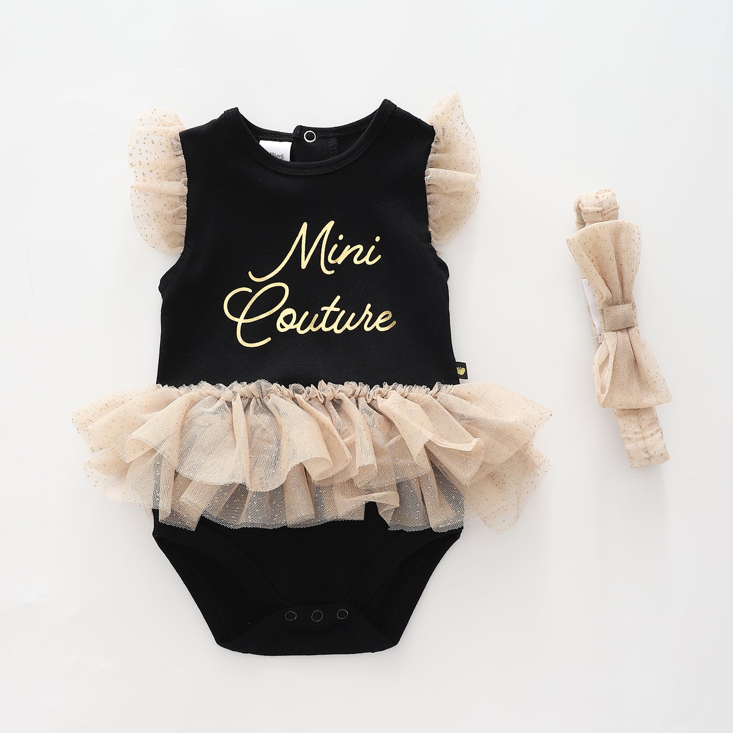 Baby Girls, Mini Couture Romper Dress and Headband Ollies Place