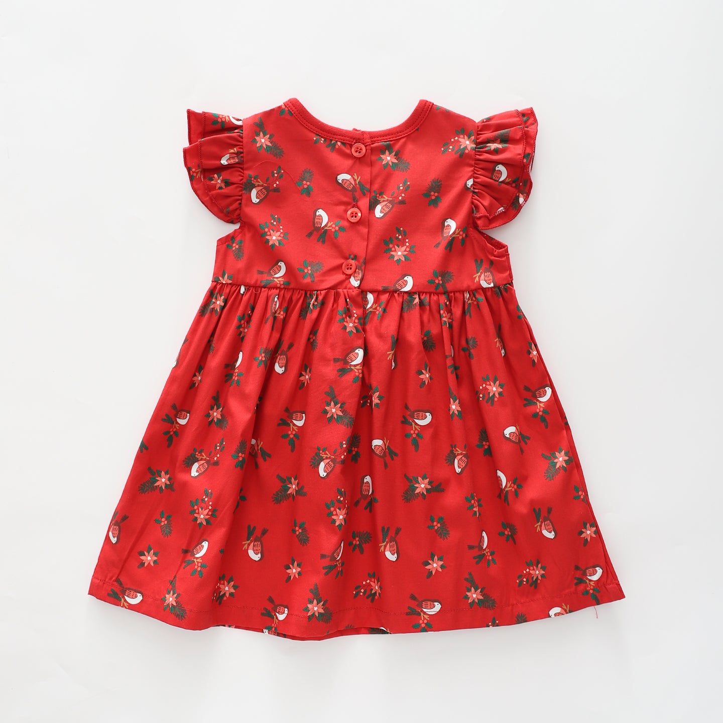 Infant Girls Cotton Christmas Dress Ollies Place