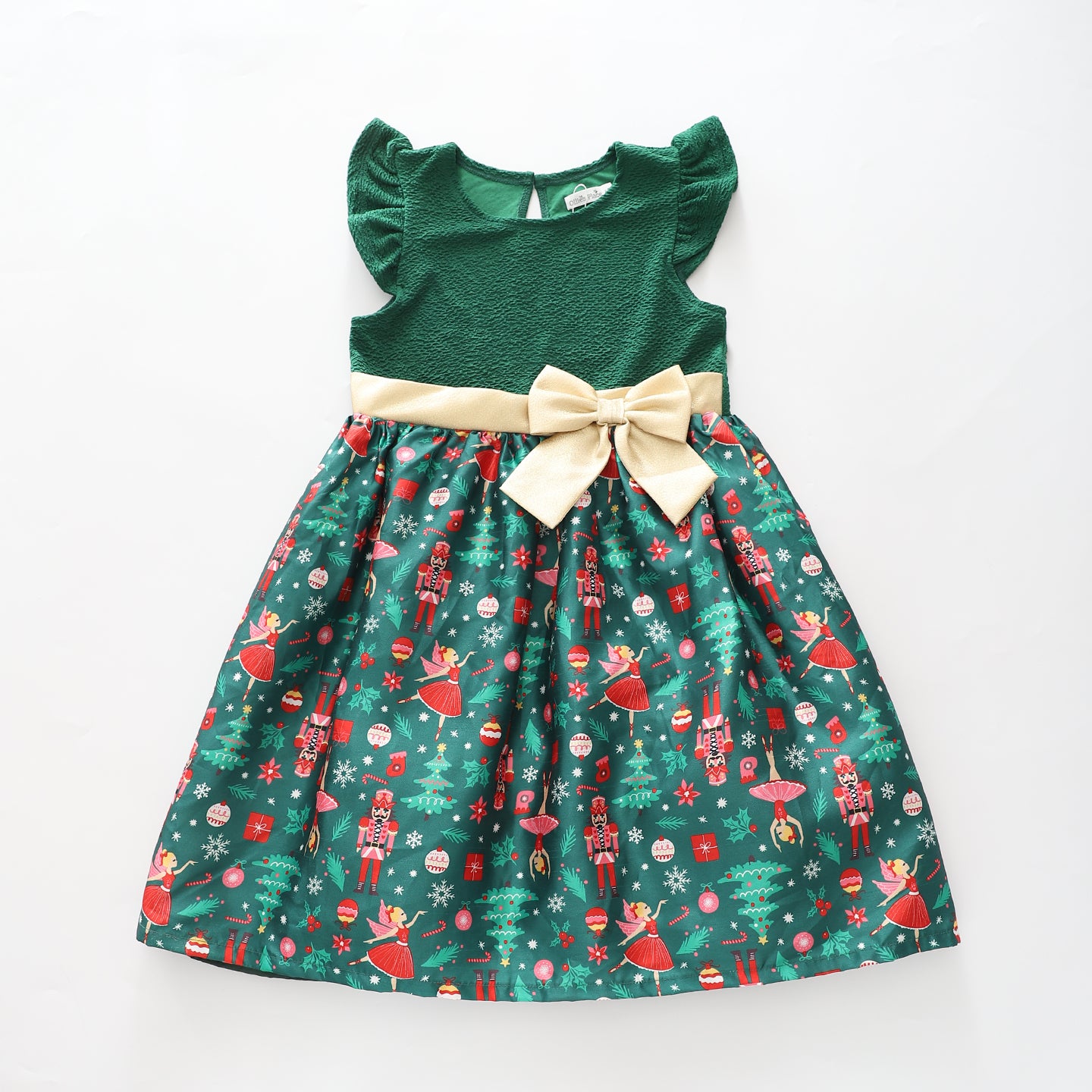 Girls Green Christmas Dress Ollies Place