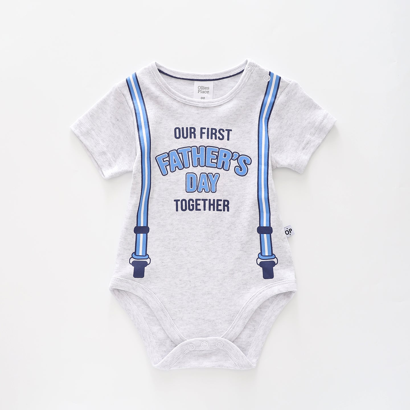 Baby Slogan Bodysuit, Our First Fathers Day Together Ollies Place