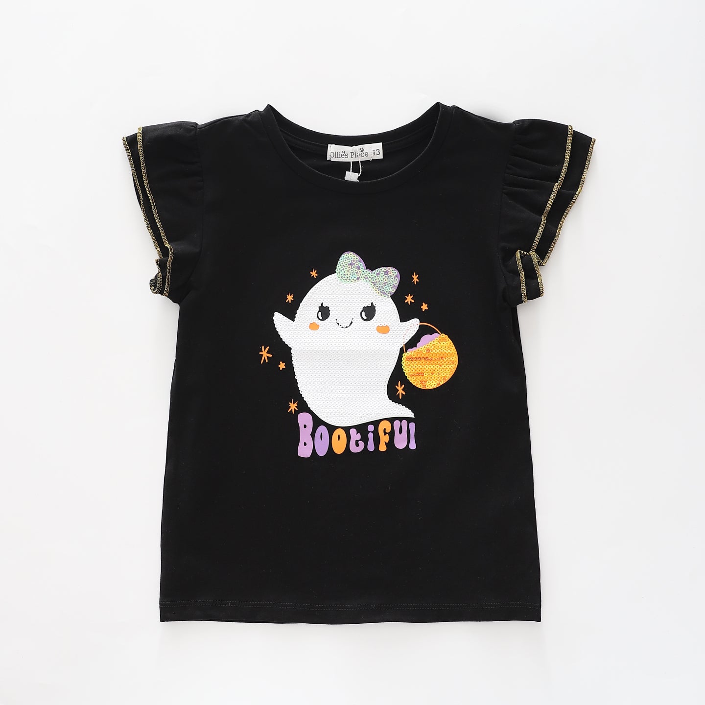 Girls BOO-tiful Halloween Top Ollies Place