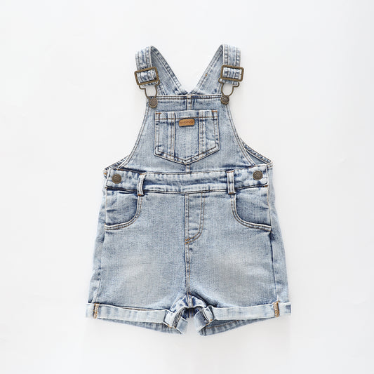 Infant Boys Denim Short Overalls Ollies Place