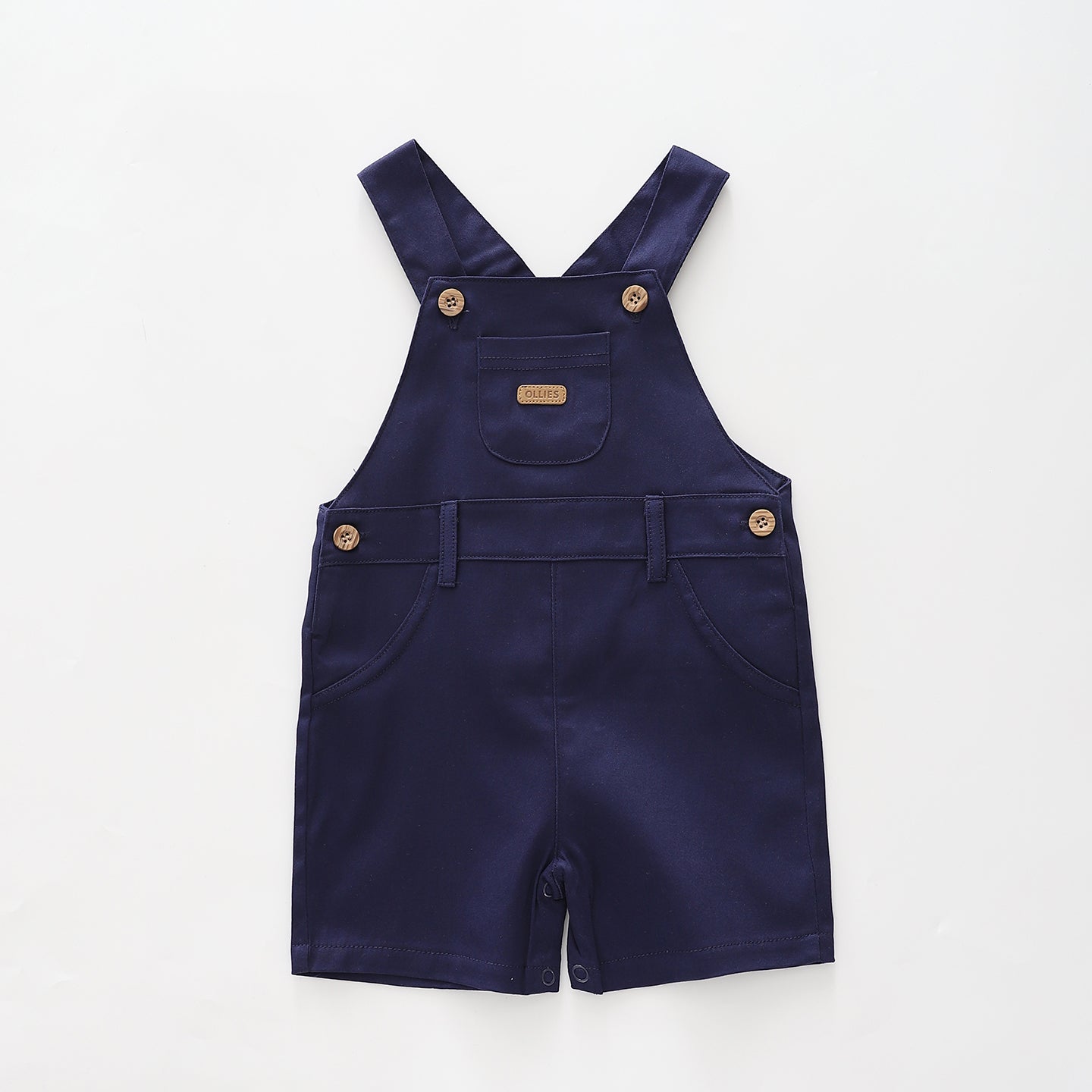 Infant Boys Navy Blue Short Overalls Ollies Place