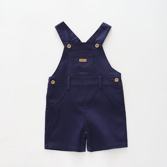 Infant Boys Navy Blue Short Overalls Ollies Place