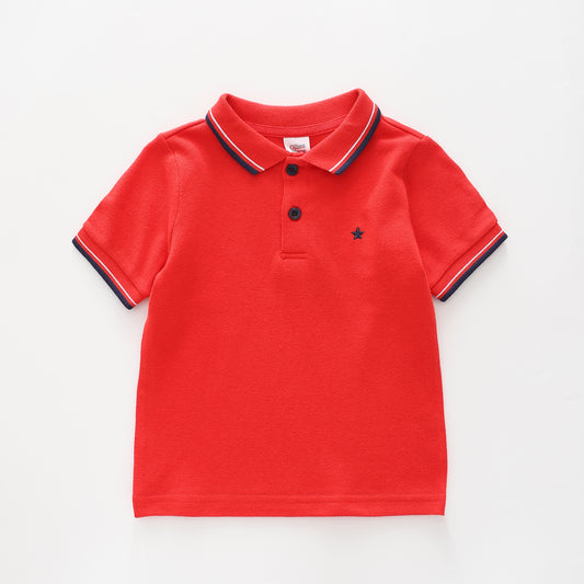 Infant Boys Red Polo Top Ollies Place