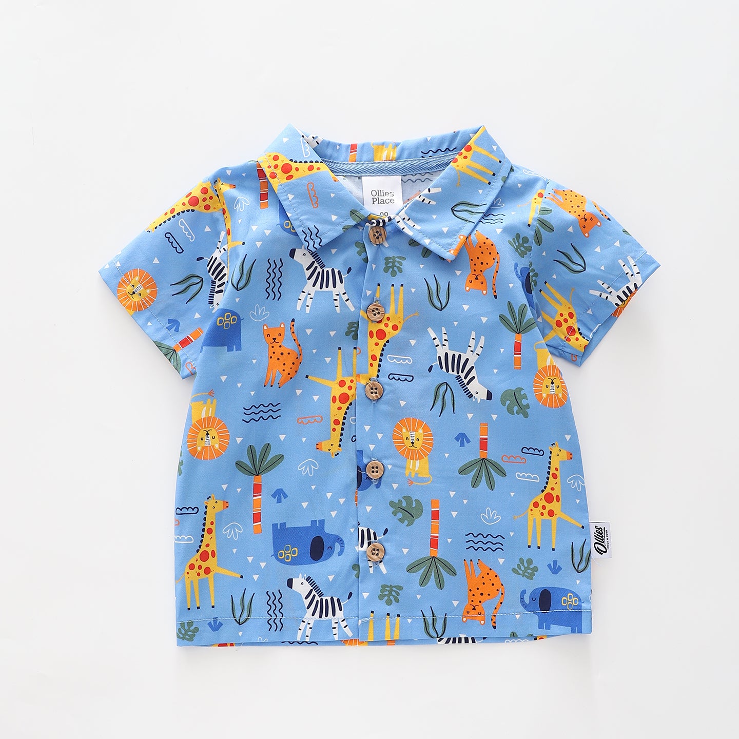 Infant Boys Jungle Jim Collared Shirt Ollies Place