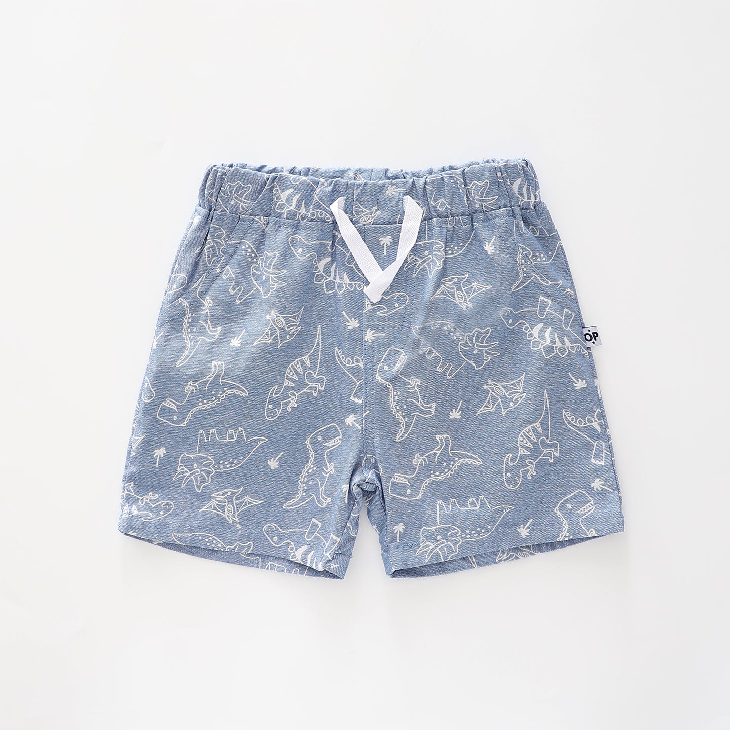 Infant Boys Dino Chambray Shorts Ollies Place