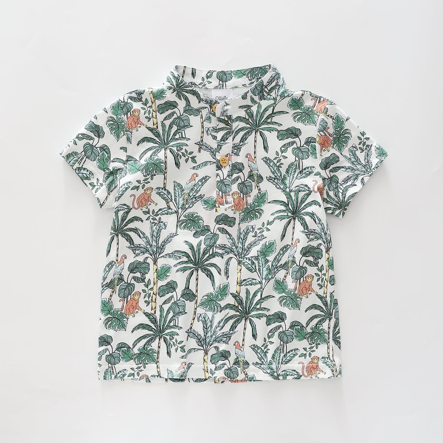 Infant Boys Jungle Safari Henley Top Ollies Place