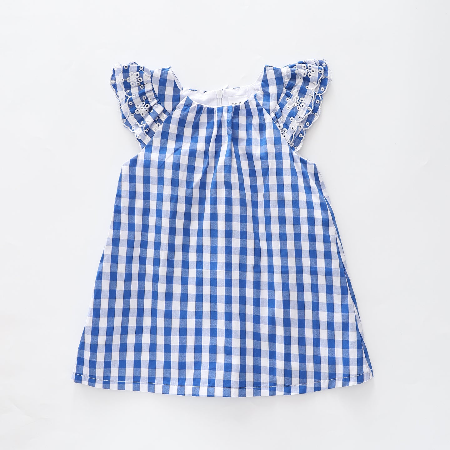 Infant Girls, Navy Daisy Check Dress Ollies Place