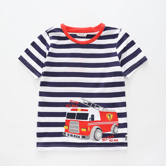 Junior Boys Firetruck Tee Ollies Place