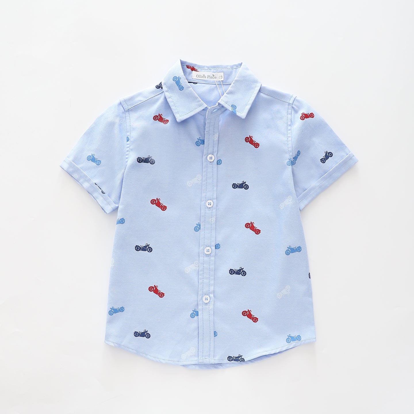 Boys Motorbike Collared Shirt Ollies Place