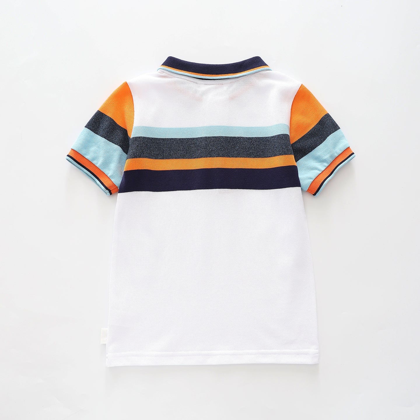 Junior Boys Dino Stripe Polo Top Ollies Place