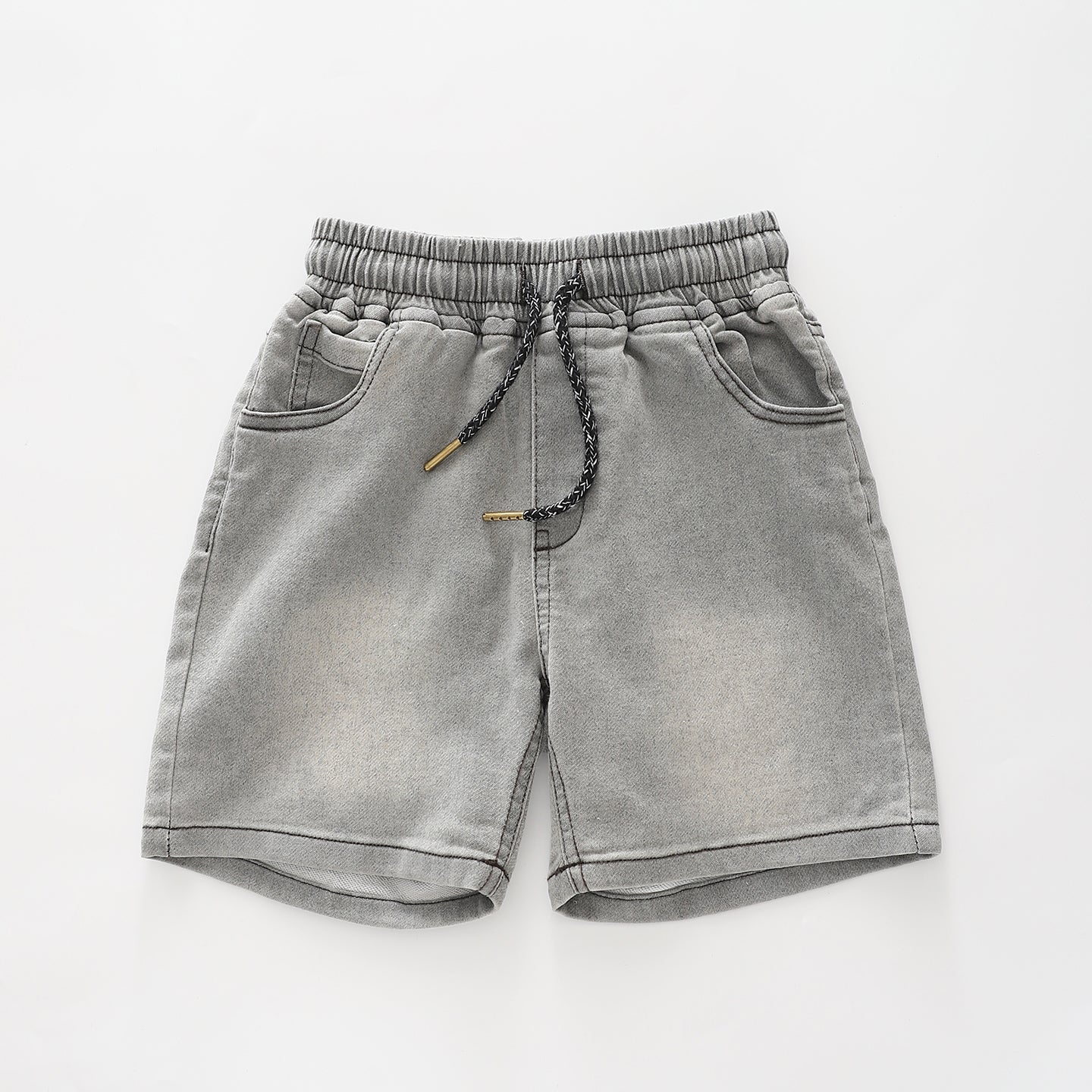 Junior Boys Washed Grey Denim Shorts Ollies Place