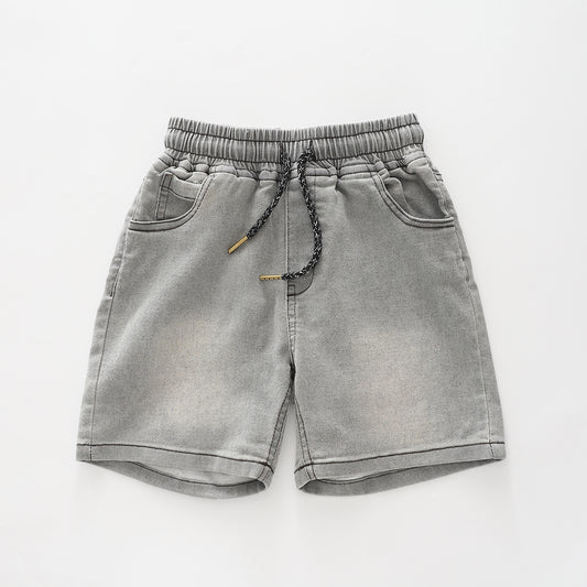 Junior Boys Washed Grey Denim Shorts Ollies Place