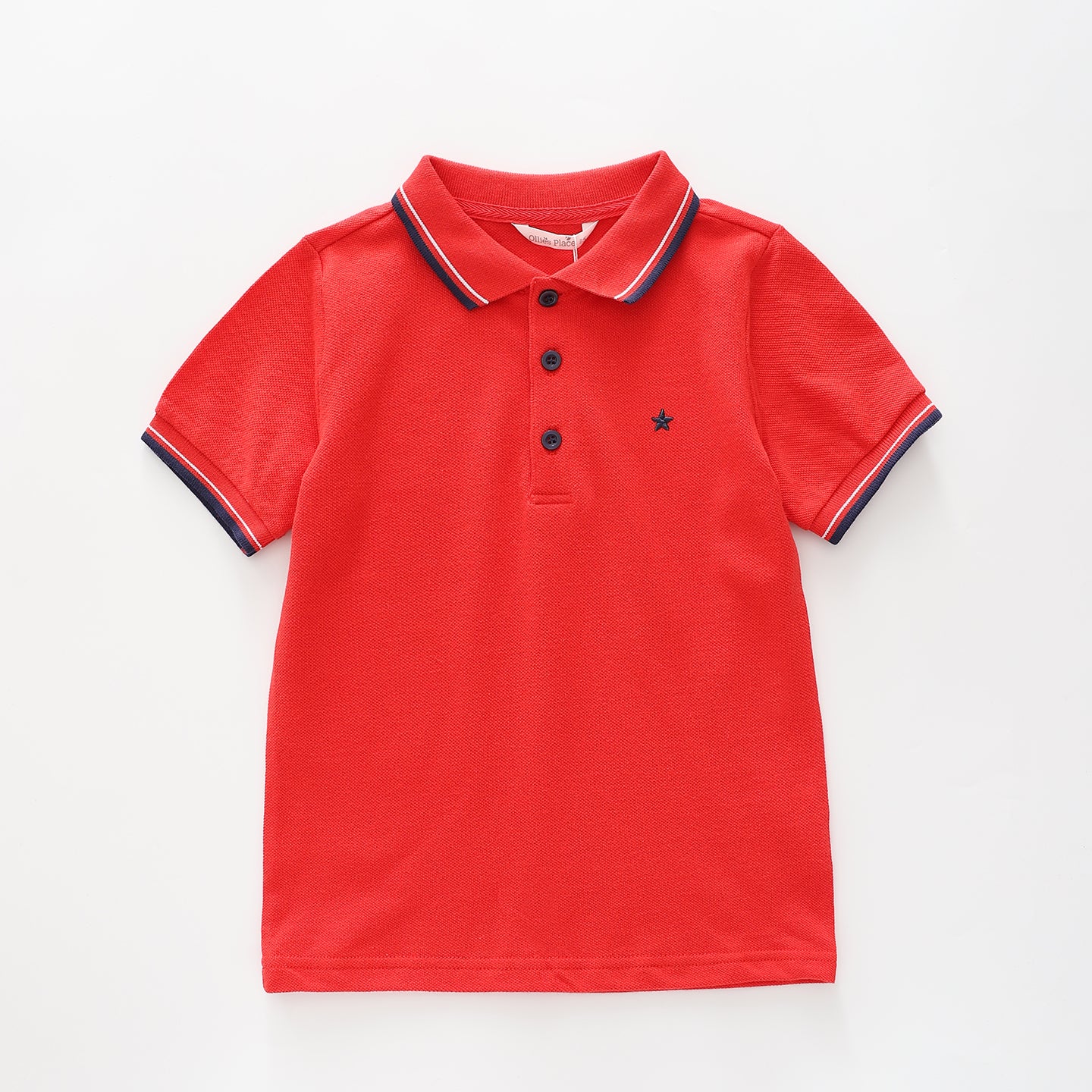 Junior Boys Red Polo Top Ollies Place