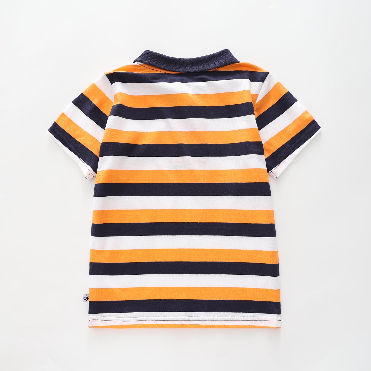 Junior Boys Orange Stripe Polo Tee Ollies Place