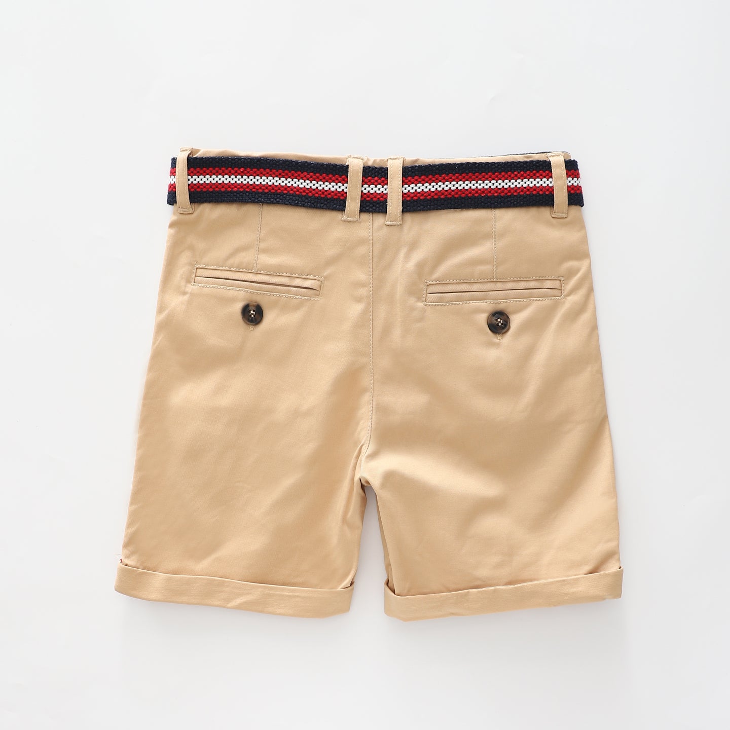 Junior Boys Tan Belted Chino Shorts Ollies Place