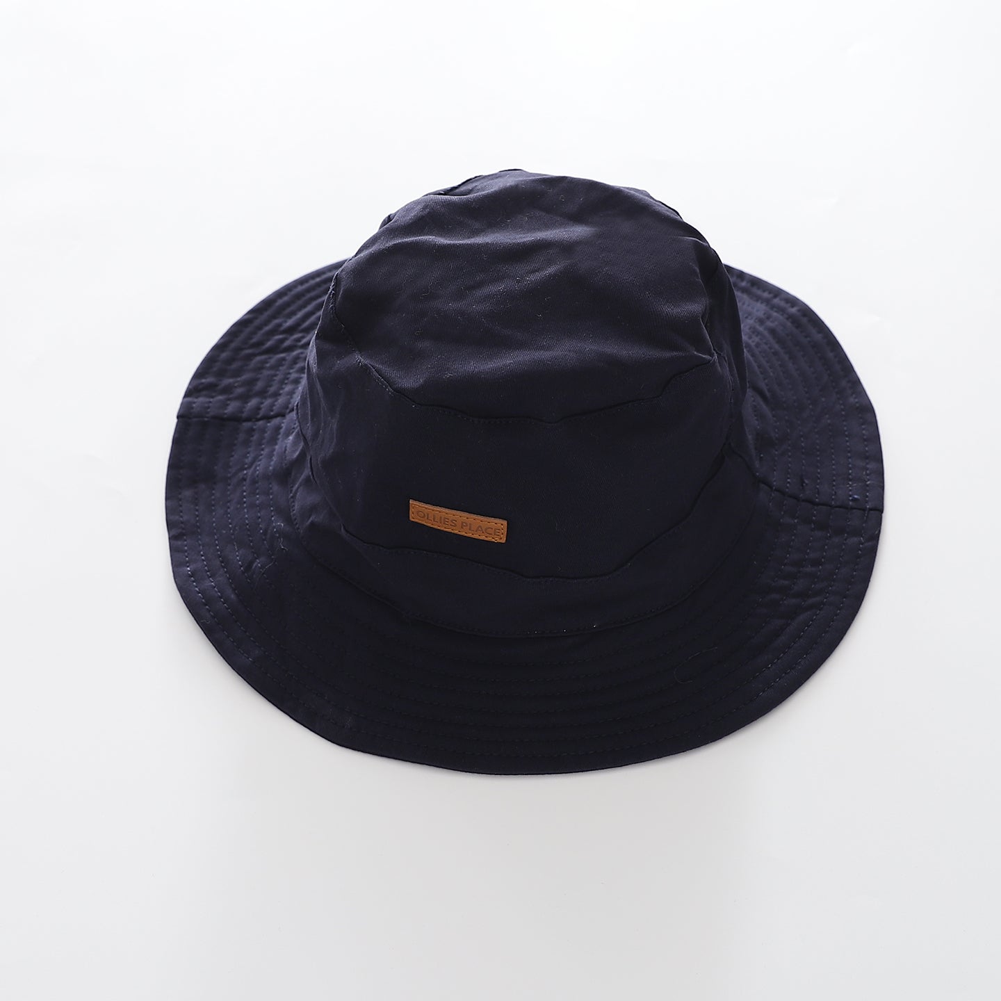 Junior Boys Navy Wide Brim Bucket Hat Ollies Place