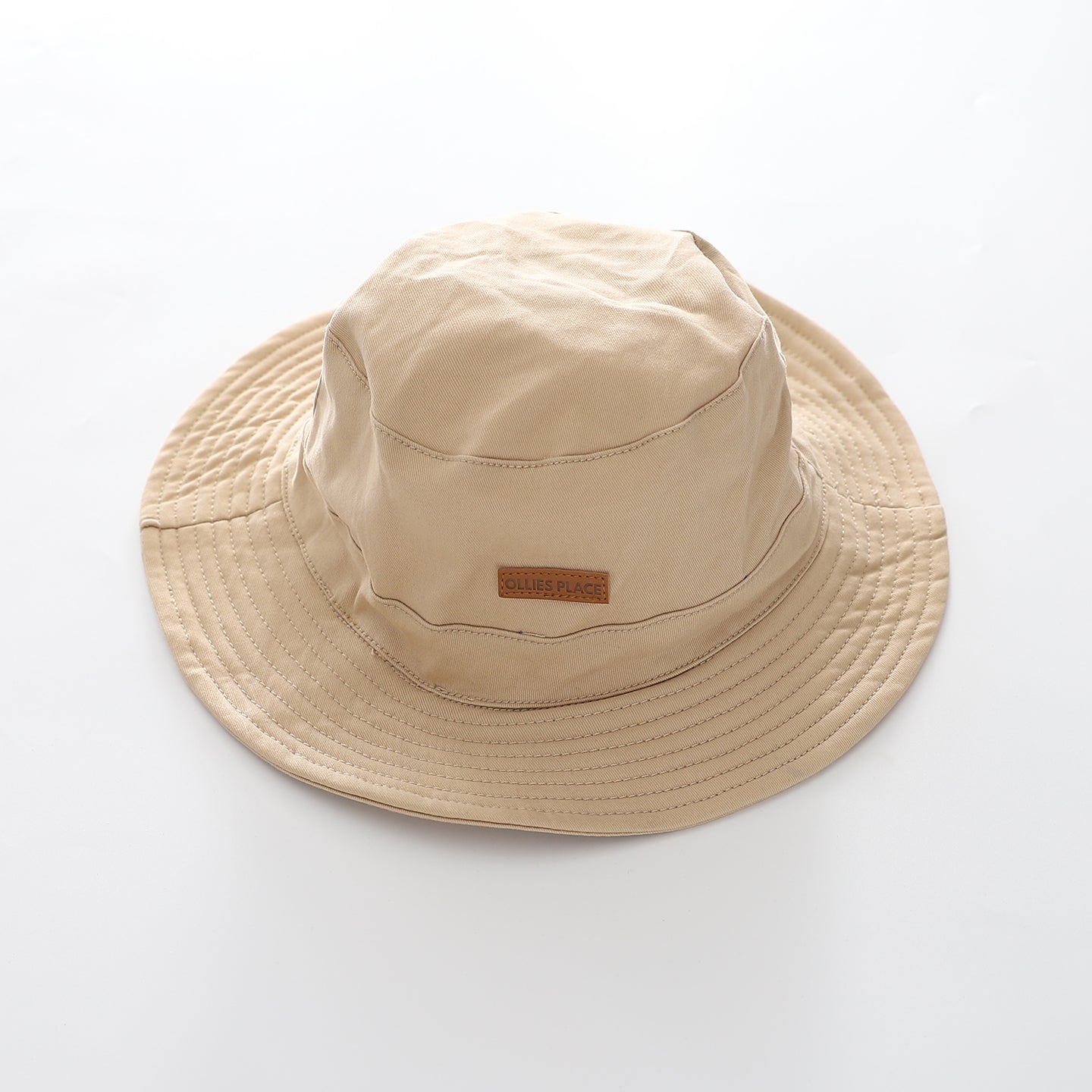 Junior Boys Beige Wide Brim Bucket Hat Ollies Place