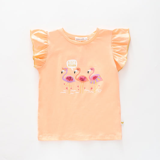 Girls Fabulous Flamingo Tee Ollies Place