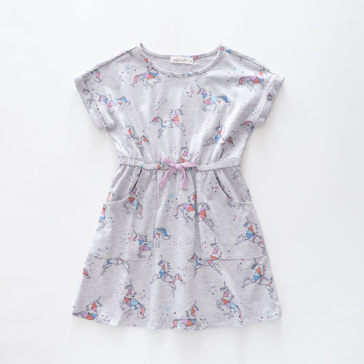 Girls Cotton Unicorn Dress Ollies Place