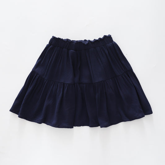 Girls Navy Blue Cheesecloth Skirt Ollies Place