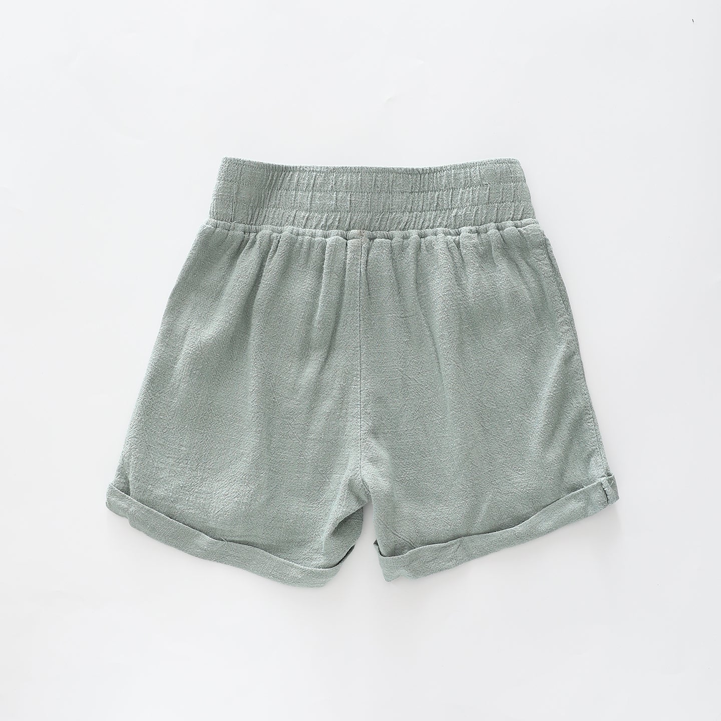 Elastic waist khaki shorts girls best sale