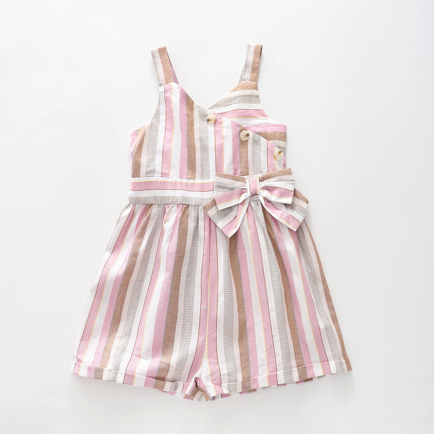 Girls Striped Bow Playsuit Ollies Place