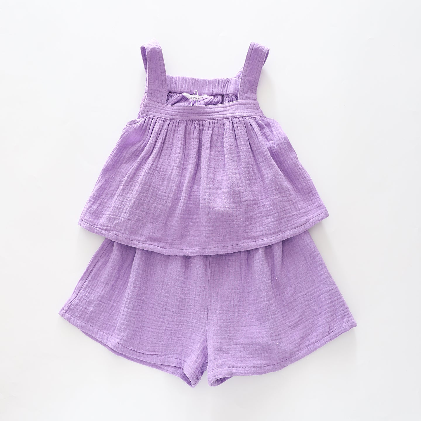 Girls Lavender Top and Shorts Set Ollies Place