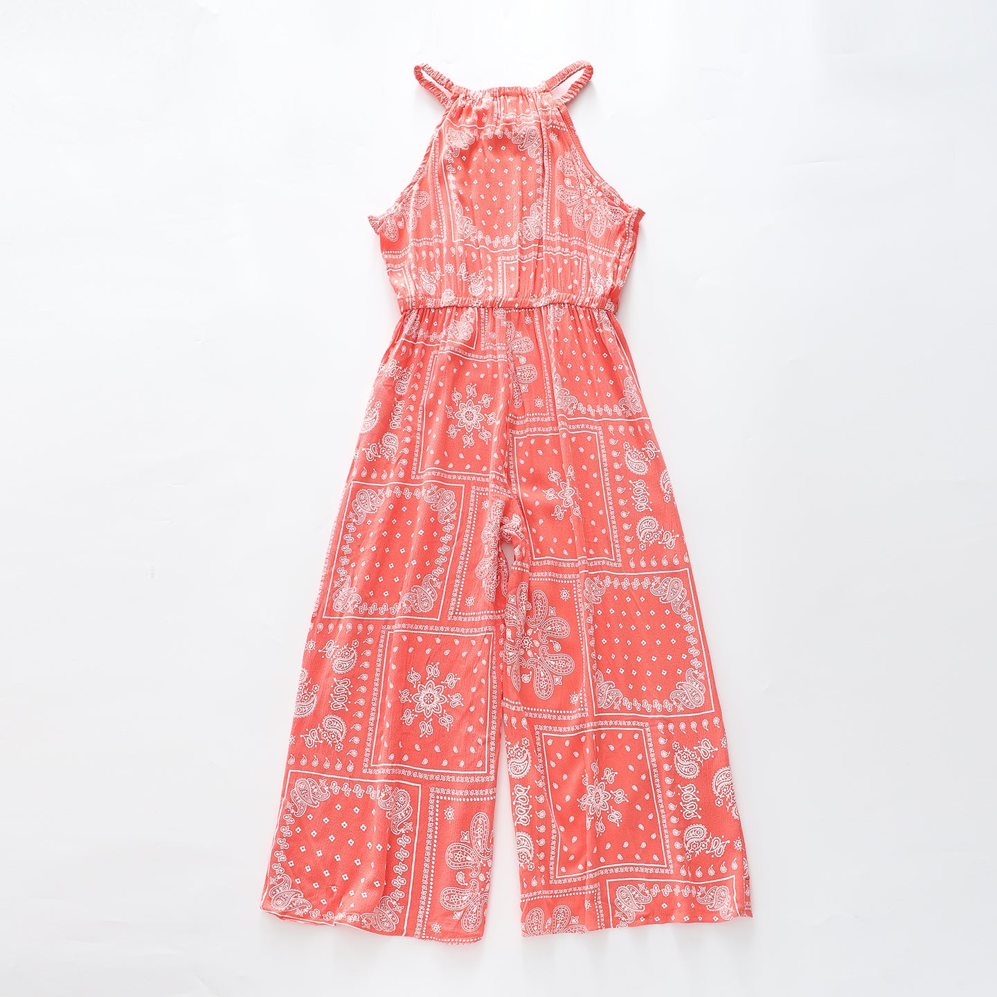 Girls Boho Coral Jumpsuit Ollies Place