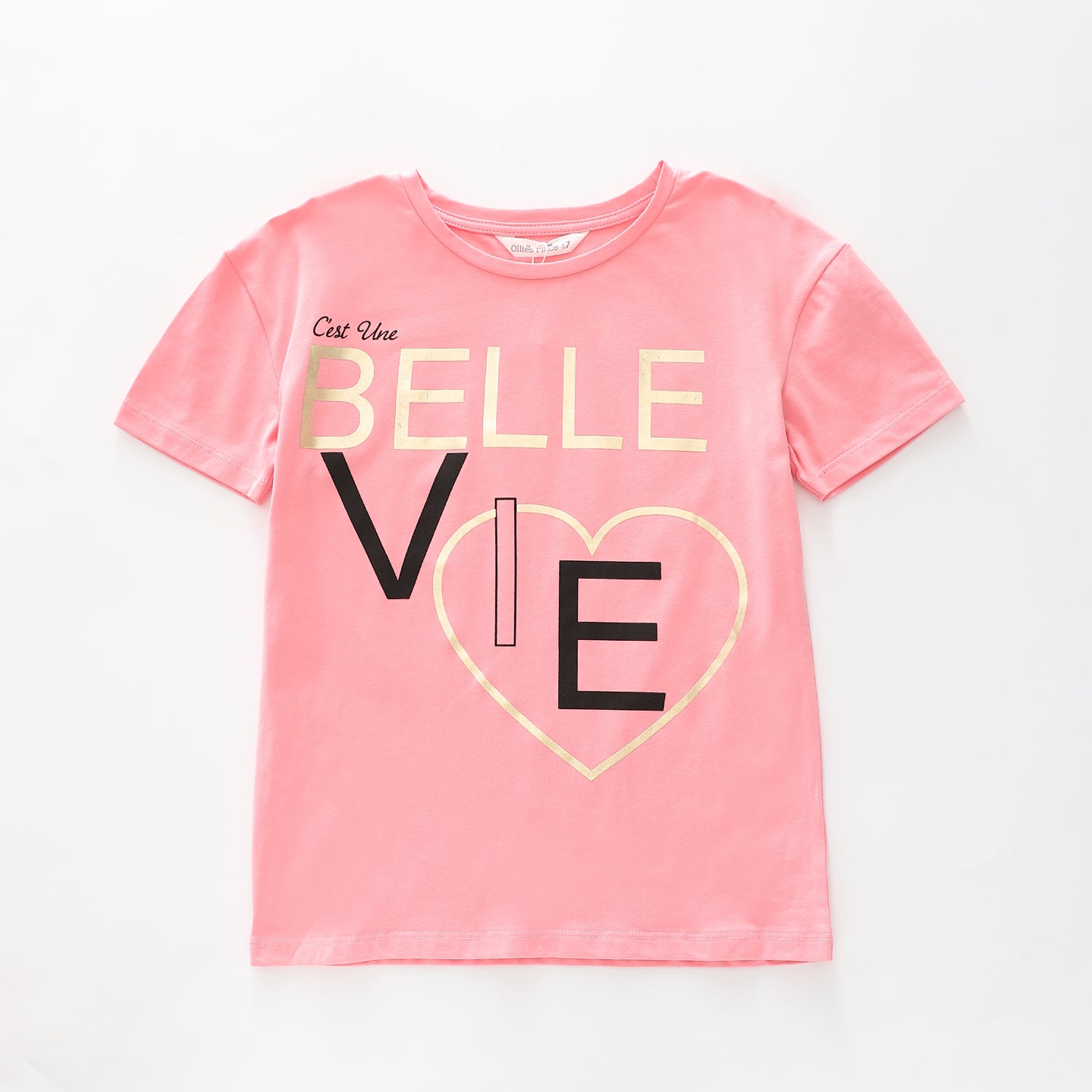 Girls Pink Belle Top Ollies Place