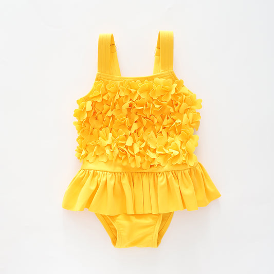 Girls Yellow Daisy Swimsuit Ollies Place