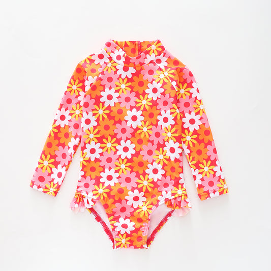 Girls Beach Daisy Paddle Suit Ollies Place