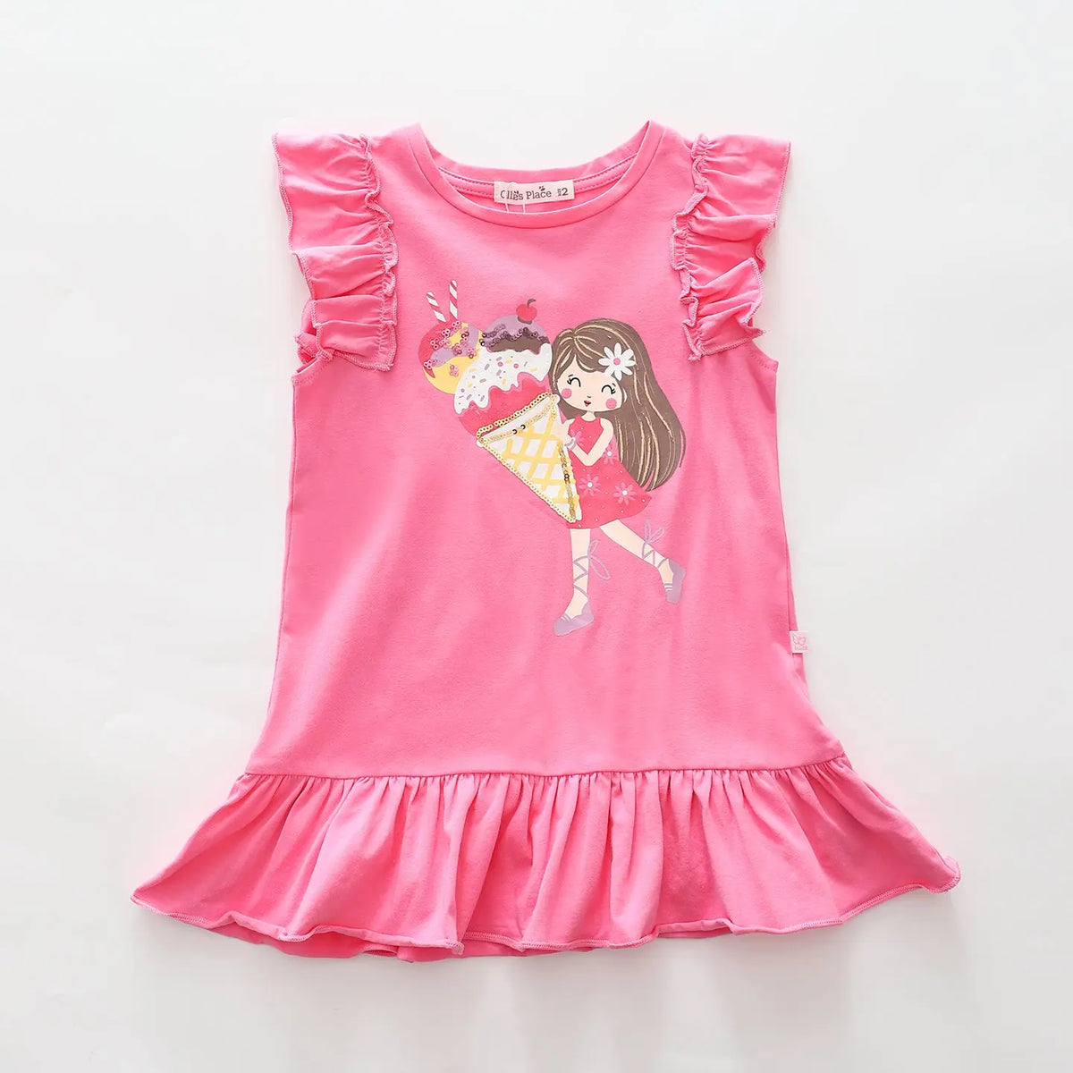 Ice-cream Print Dress Ollies Place