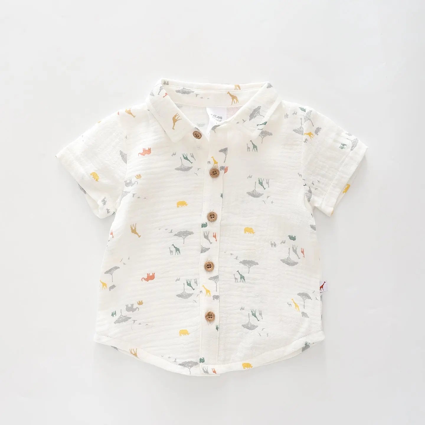 Infant Boys Safari Cheesecloth Shirt Ollies Place