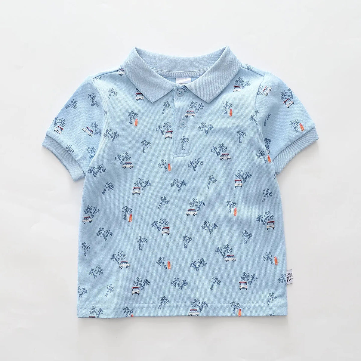 Infant Boys Tropical Print Polo Shirt Ollies Place
