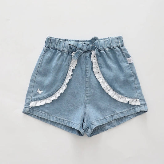 Infant Girls Chambray Shorts Ollies Place