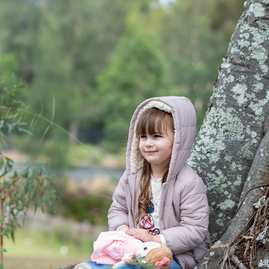 Infant Girls Hooded Puffer Jacket Ollies Place