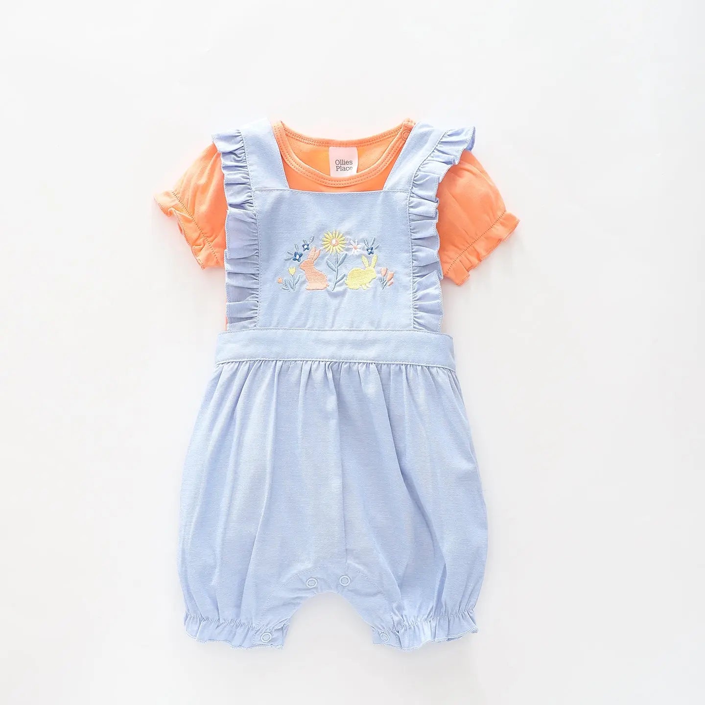 Infant Girls, Summer Bunny Sunsuit Set Ollies Place