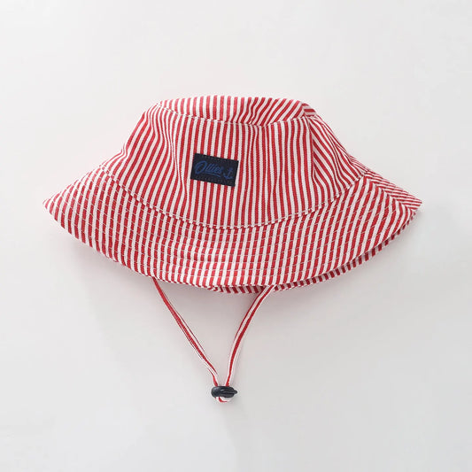Infant Red Stripes Hat Ollies Place