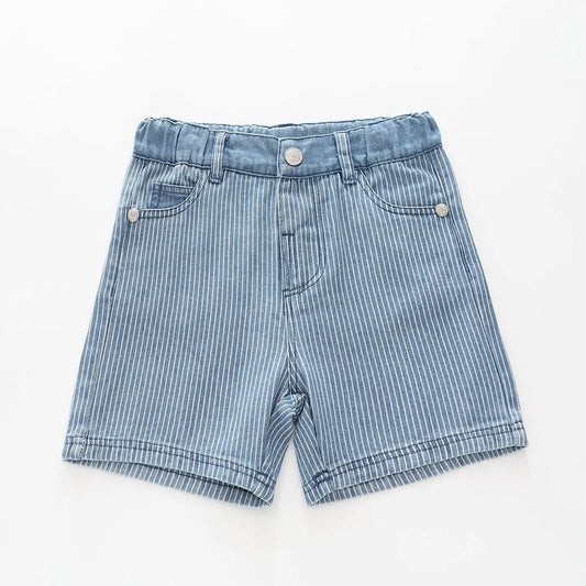 Infant Stripey Denim Shorts Ollies Place