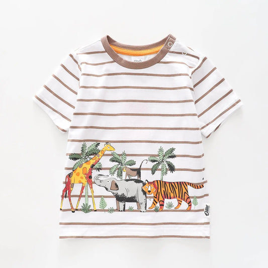 Infant and Toddler Boys Animal Tee Ollies Place