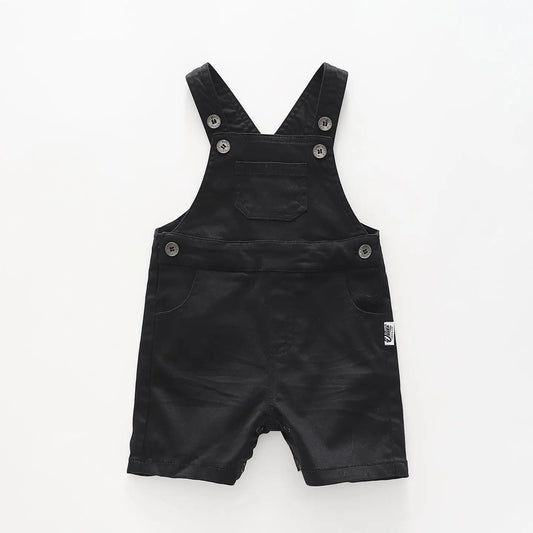 Infant and Toddler Boys Black Overalls Ollies Place