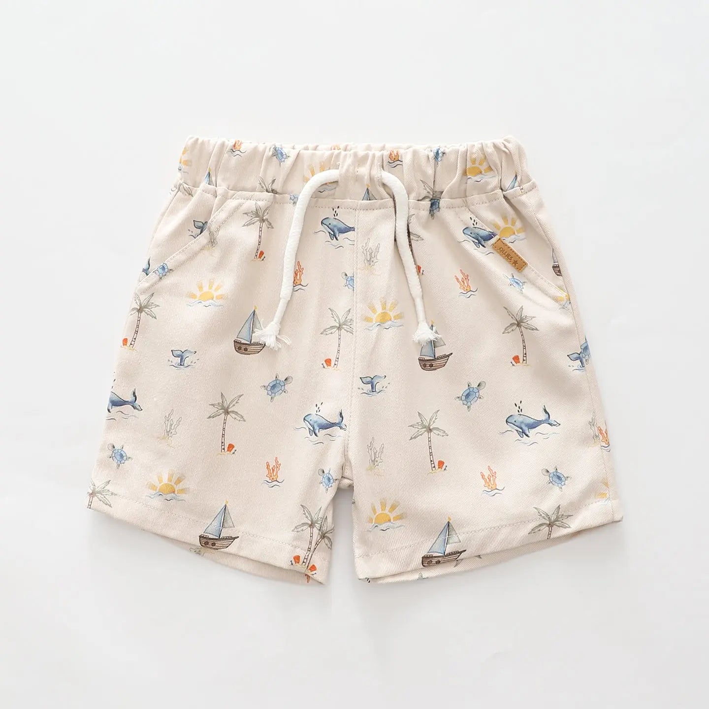 Island Vibes Drill Shorts Ollies Place
