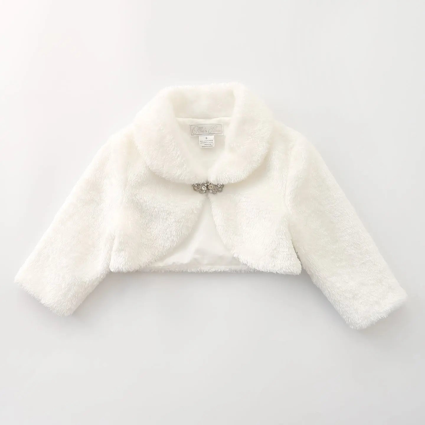 Ivory Faux Fur Bolero Stole Ollies Place