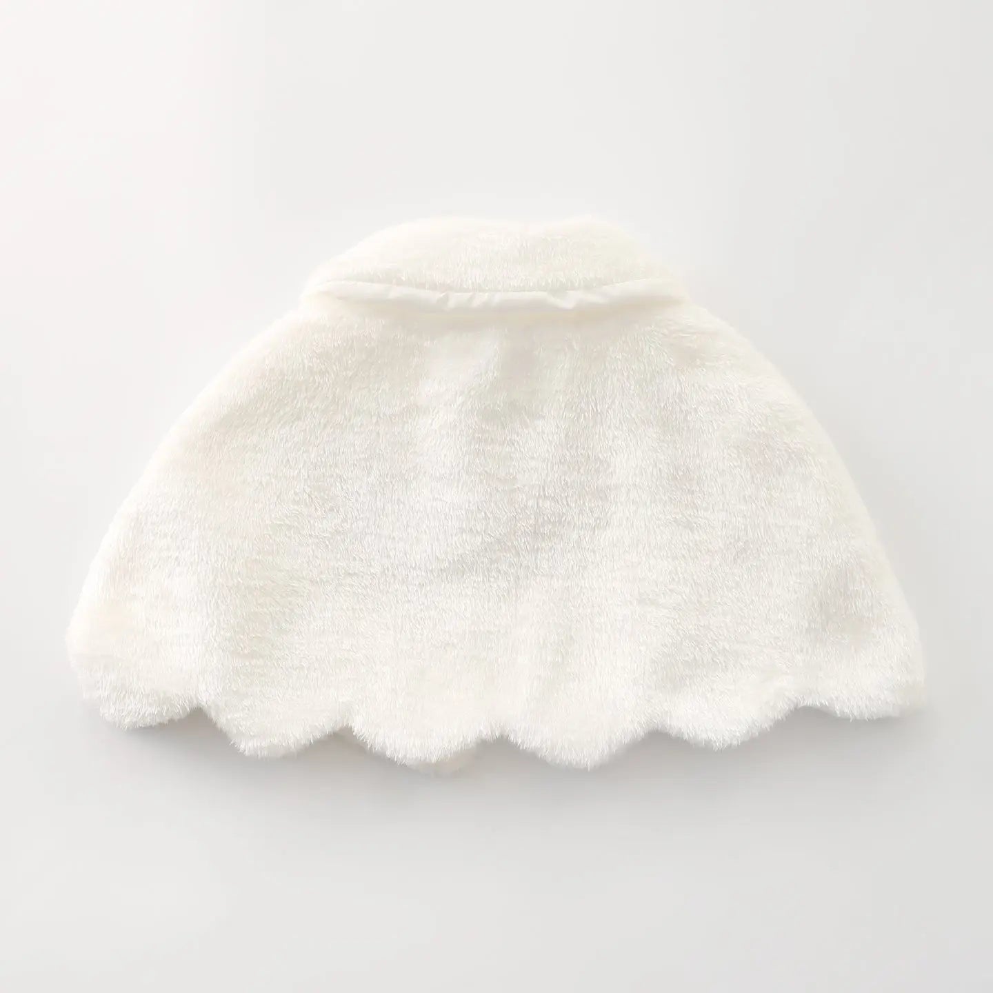 Ivory Faux Fur Stole Cape Ollies Place