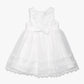 Ivory Flower Formal Girl Dress Lace Bodice Sash Tie Ollies Place