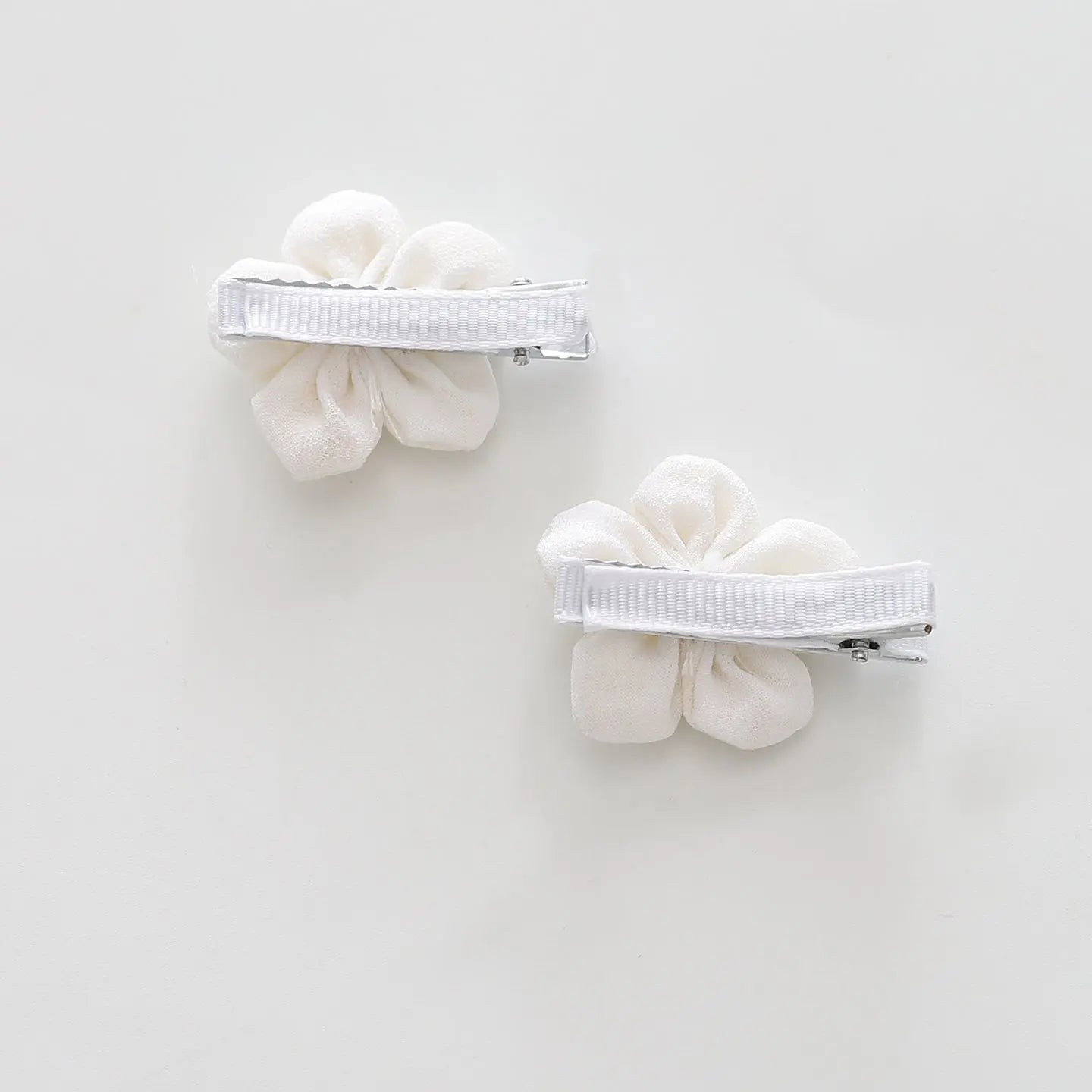 Ivory Flower Hair Clips 2 Pack Ollies Place