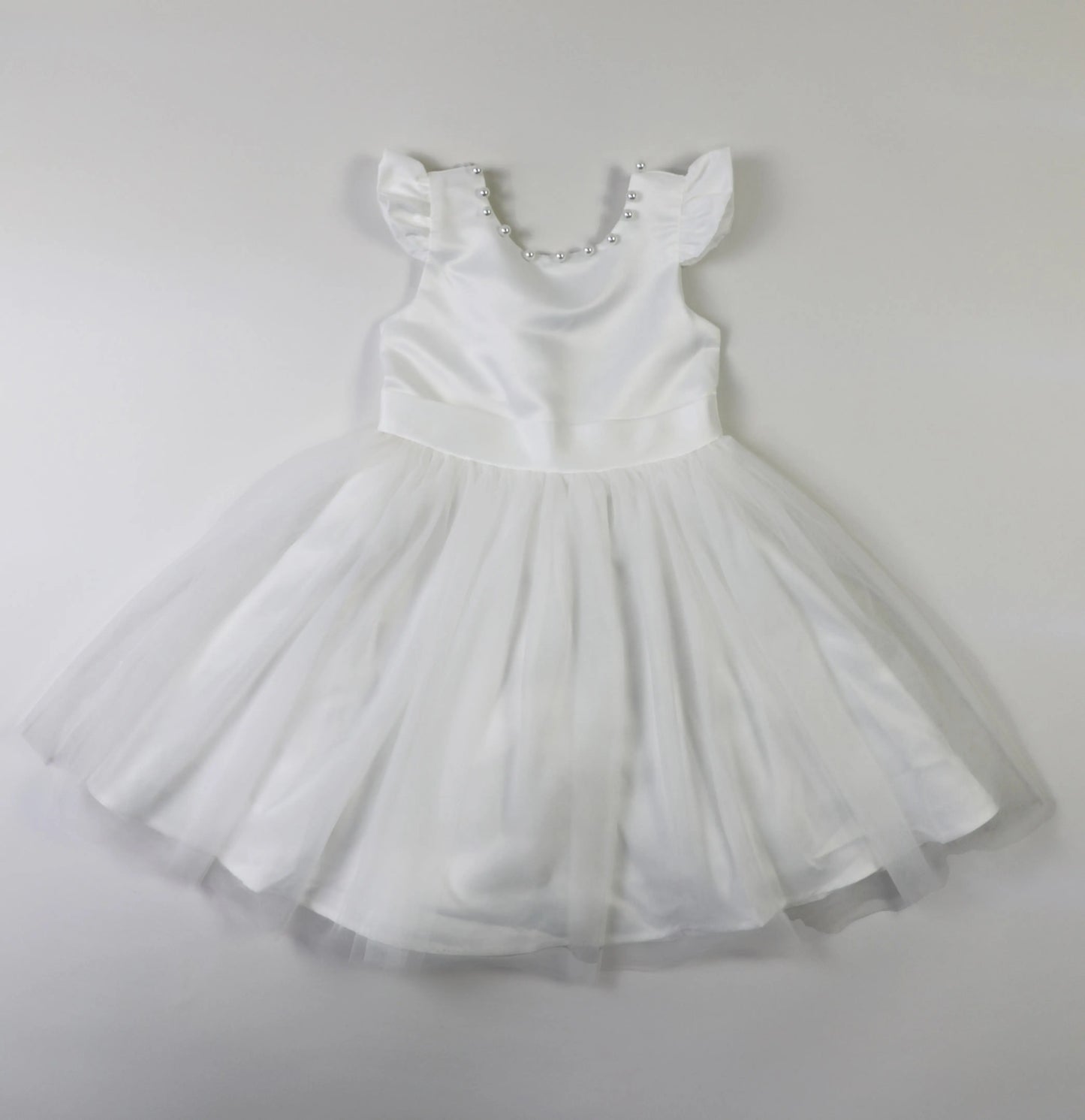 Ivory Satin, Girls Special Occasion Dress Ollies Place